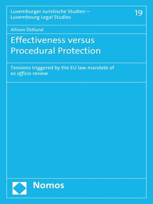 cover image of Effectiveness versus Procedural Protection